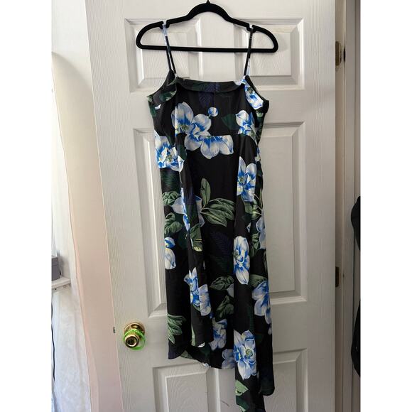 Blue Floral Dress By Banana Republic Size 8 - Picture 3 of 7